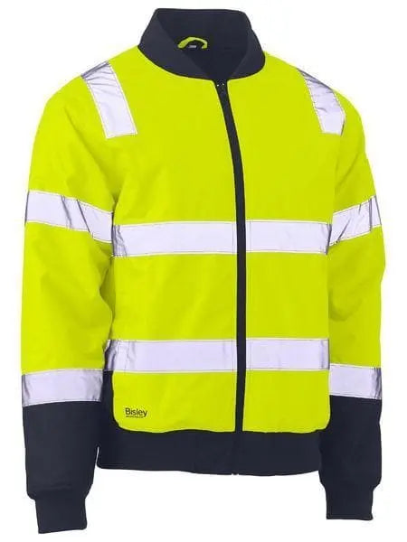 Bisley Taped Two Tone Hi Vis Bomber Jacket BJ6730T Metro Workwear.